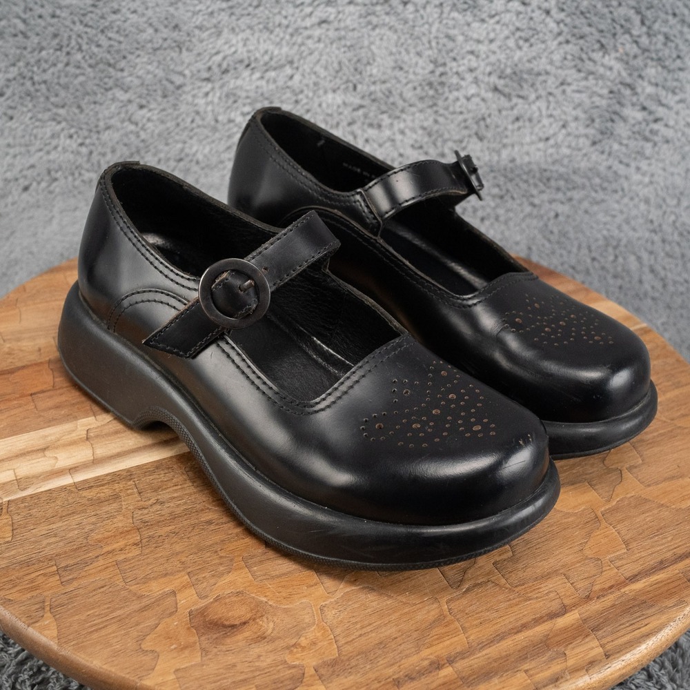 Vintage 90s Y2K Dansko Chunky Mary Jane Buckle Comfort Shoes Women's Size 37